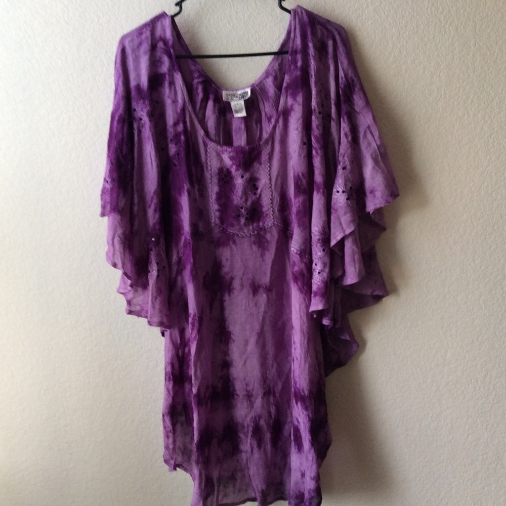 Tie dye one size fits all shirt or coverup # 174